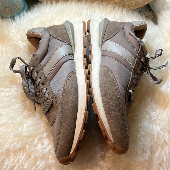 J/SLIDES NYC - khaki leather, suede & nylon sneakers, NWOT - Picture 1 of 10